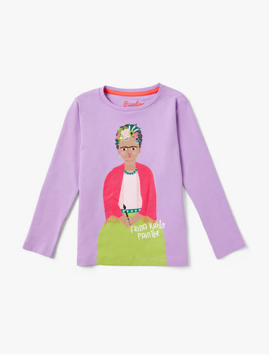 Kid's Frida Kahlo Long Sleeve Trailblazer Tshirt