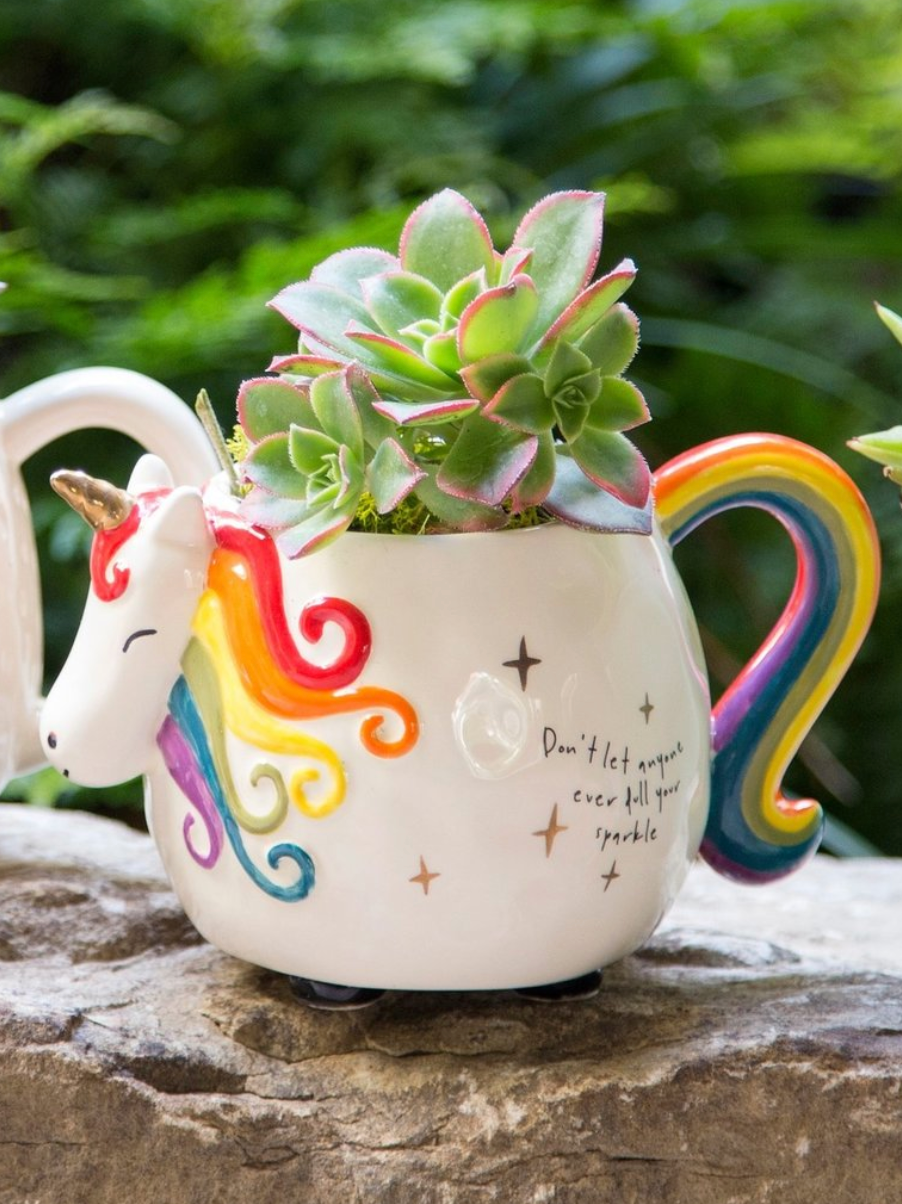 Unicorn Folk Art Mug