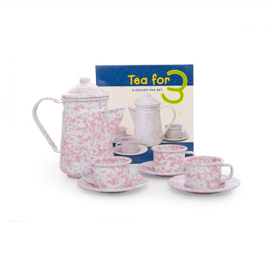 Pink Splatter Kid's Tea for Three