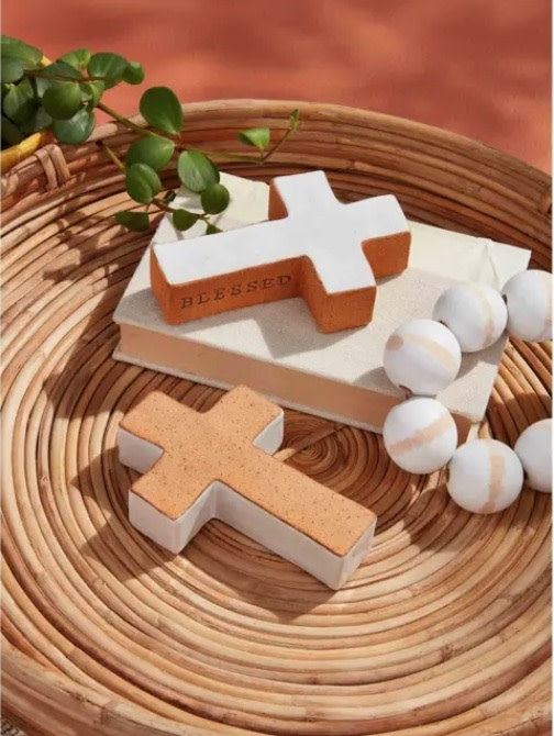 White Terracotta Cross