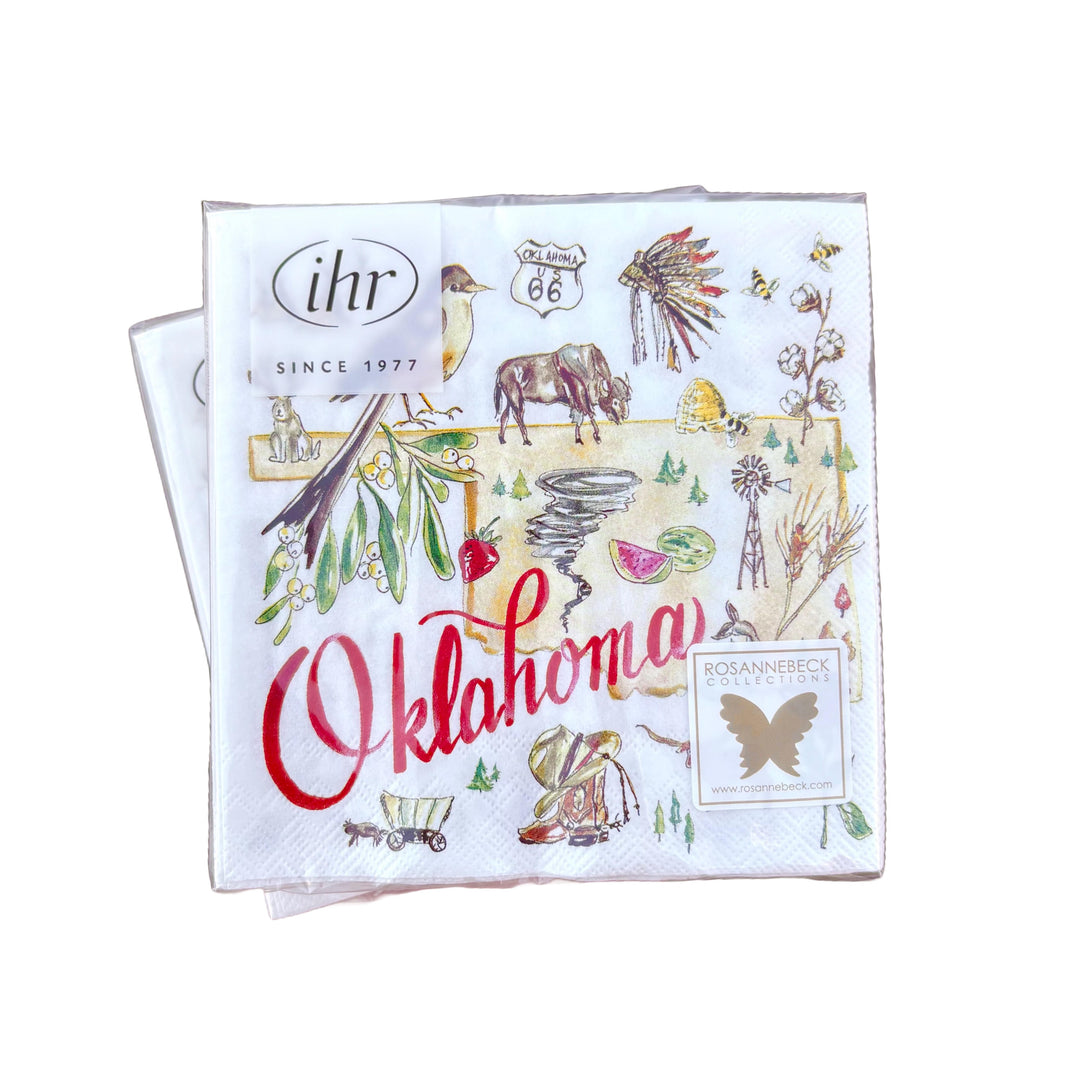 Oklahoma Rosanne Beck Cocktail Napkin Set